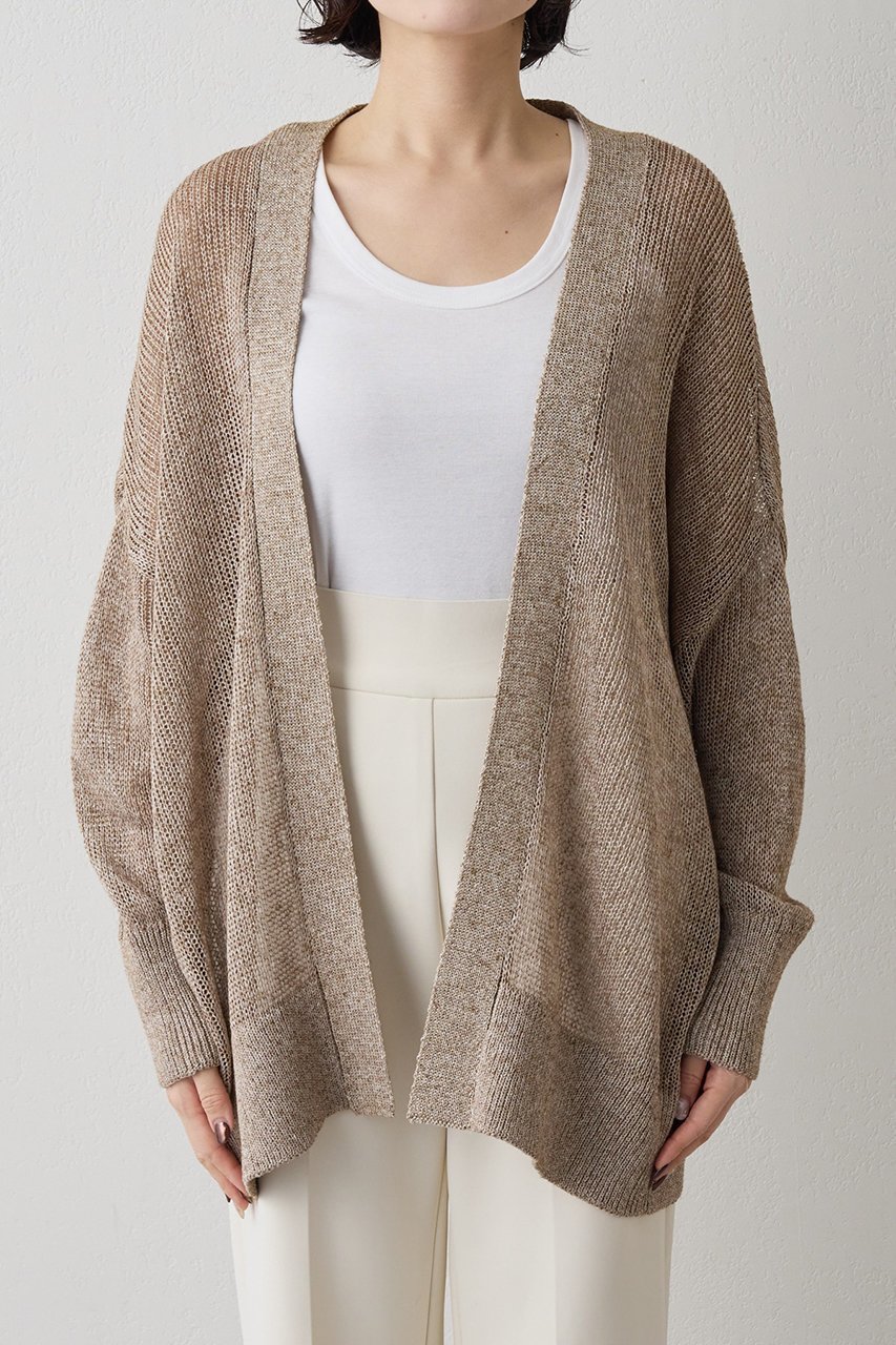 【ウィムガゼット/Whim Gazette】のメッシュニットカーディガン 人気、トレンドファッション・服の通販 founy(ファニー) 　ファッション　Fashion　レディースファッション　Fashion for Women　トップス・カットソー　Cut & Sew Tops　ニット　Knit Tops & Sweaters　カーディガン・羽織り　Layered Style Cardigans　カーディガン　Cardigan, Knitwear　コンパクト　Compact, Small Size　フロント　Front, Front Design　ボトム　Bottoms, Lower Wear　ミドル　Middle Length, Mid Height　メッシュ　Mesh, Net Fabric　エレガント 上品　Elegant　夏　Summer　新作・新入荷　New Arrivals / New In　春　Spring　S/S・春夏　SS, Spring/Summer, Warm Season　other-7|ID: prp329100004873210 ipo3291000000036347963