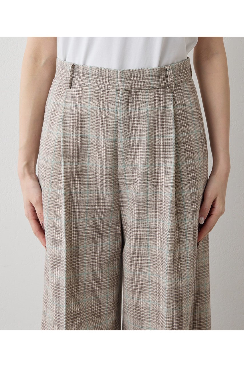 【ウィムガゼット/Whim Gazette】のコットンチェックパンツ 人気、トレンドファッション・服の通販 founy(ファニー) 　ファッション　Fashion　レディースファッション　Fashion for Women　パンツ　Pants & Trousers　おすすめ　Recommended / Our Picks　セットアップ　Set-Up, Coordinated Outfit　センター　Center, Center Line　チェック　Check, Plaid, Tartan　フロント　Front, Front Design　ワイド　Wide, Wide Fit　新作・新入荷　New Arrivals / New In　other-8|ID: prp329100004873216 ipo3291000000036348019