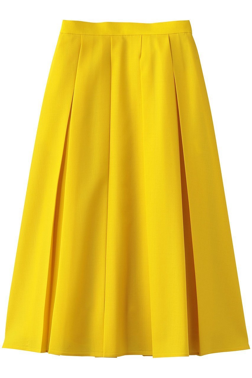 【エンフォルド/ENFOLD】のBOX PLEATS MIDI-SKIRT インテリア・キッズ・メンズ・レディースファッション・服の通販 founy(ファウニー) 　ファッション　Fashion　レディースファッション　Fashion for Women　スカート　Skirts　ロングスカート　Long Skirts / Maxi & Midi Skirts　おすすめ　Recommended / Our Picks　セットアップ　Set-Up, Coordinated Outfit　ドッキング　Docking, Mixed Material　バランス　Balance, Style Balance　ロング　Long, Long-Length　春　Spring　イエロー|ID: prp329100004873222 ipo3291000000036955021