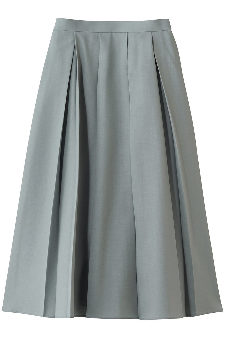 【エンフォルド/ENFOLD】のBOX PLEATS MIDI-SKIRT インテリア・キッズ・メンズ・レディースファッション・服の通販 founy(ファウニー) 　ファッション　Fashion　レディースファッション　Fashion for Women　スカート　Skirts　ロングスカート　Long Skirts / Maxi & Midi Skirts　おすすめ　Recommended / Our Picks　セットアップ　Set-Up, Coordinated Outfit　ドッキング　Docking, Mixed Material　バランス　Balance, Style Balance　ロング　Long, Long-Length　春　Spring　ライトグレー|ID: prp329100004873222 ipo3291000000036955022