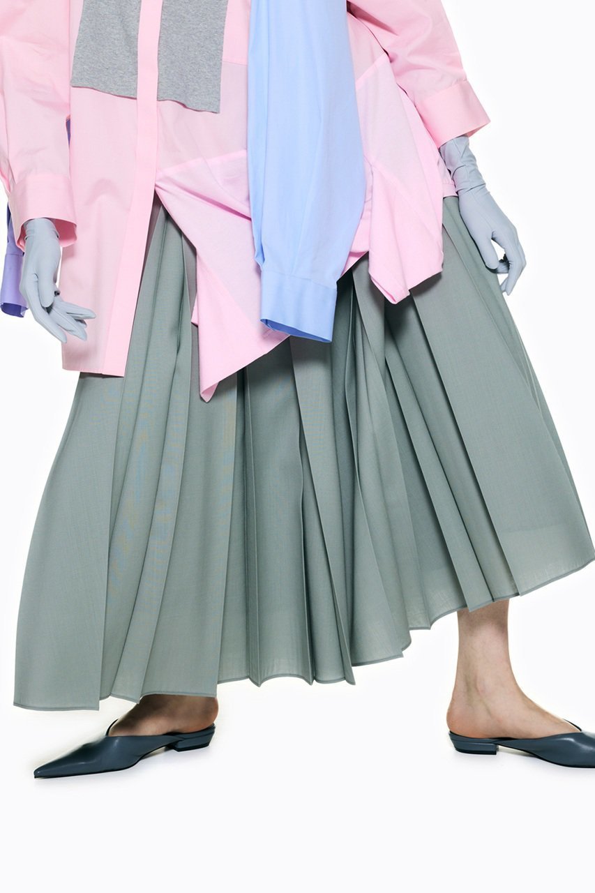 【エンフォルド/ENFOLD】のBOX PLEATS MIDI-SKIRT 大人の最旬トレンドファッション＆コーディネート founy(ファウニー) 　ファッション　Fashion　レディースファッション　Fashion for Women　スカート　Skirts　ロングスカート　Long Skirts / Maxi & Midi Skirts　おすすめ　Recommended / Our Picks　セットアップ　Set-Up, Coordinated Outfit　ドッキング　Docking, Mixed Material　バランス　Balance, Style Balance　ロング　Long, Long-Length　春　Spring　other-6|ID: prp329100004873222 ipo3291000000036955030