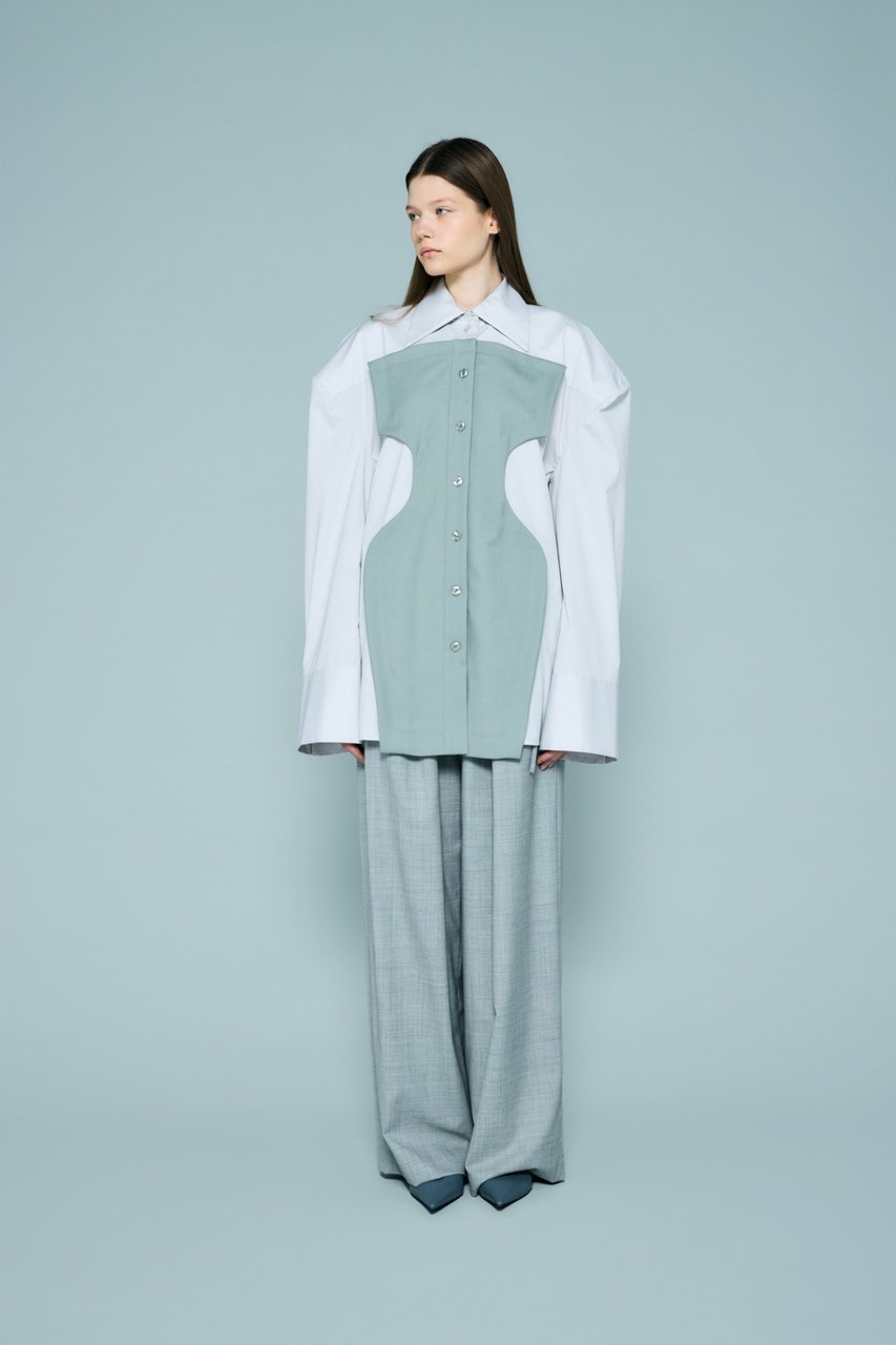 【エンフォルド/ENFOLD】のSILHOUETTE BIG SHIRT 人気、トレンドファッション・服の通販 founy(ファニー) 　ファッション　Fashion　レディースファッション　Fashion for Women　トップス・カットソー　Cut & Sew Tops　シャツ・ブラウス・オフィスカジュアル　Elegant Blouses & Button-Ups　おすすめ　Recommended / Our Picks　シェイプ　Shape, Slim Fit　スリーブ　Sleeve, Long Sleeve / Short Sleeve　セットアップ　Set-Up, Coordinated Outfit　バランス　Balance, Style Balance　プリーツ　Pleats, Pleated　ロング　Long, Long-Length　新作・新入荷　New Arrivals / New In　other-3|ID: prp329100004873225 ipo3291000000036348071