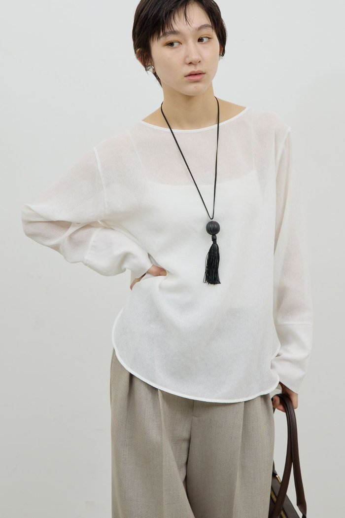 【ガリャルダガランテ/GALLARDAGALANTE】の(手洗い可)ラウンドTガーゼブラウス インテリア・キッズ・メンズ・レディースファッション・服の通販 founy(ファニー) https://founy.com/ ファッション Fashion レディースファッション Fashion for Women トップス・カットソー Cut & Sew Tops シャツ・ブラウス・オフィスカジュアル Elegant Blouses & Button-Ups インナー Innerwear ジャケット Jacket, Outerwear スリーブ Sleeve, Long Sleeve / Short Sleeve バランス Balance, Style Balance ラウンド Round, Round Neck ロング Long, Long-Length 新作・新入荷 New Arrivals / New In |ID: prp329100004873227 ipo3291000000036385841