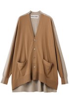 【アンスクリア/INSCRIRE】のコットン 16G オーバー サイズ V ネック カーディガン 人気、トレンドファッション・服の通販 founy(ファニー) ファッション Fashion レディースファッション Fashion for Women トップス・カットソー Cut & Sew Tops ニット Knit Tops & Sweaters カーディガン・羽織り Layered Style Cardigans カーディガン Cardigan, Knitwear 新作・新入荷 New Arrivals / New In 無地 Plain, Solid Color thumbnail キャメル×ライトベージュ|ID: prp329100004873232 ipo3291000000036348142