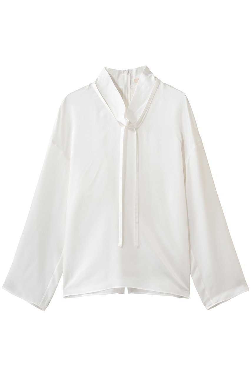 【ブラミンク/BLAMINK】のモックネックロングスリーブブラウス 人気、トレンドファッション・服の通販 founy(ファニー) 　ファッション　Fashion　レディースファッション　Fashion for Women　トップス・カットソー　Cut & Sew Tops　シャツ・ブラウス・オフィスカジュアル　Elegant Blouses & Button-Ups　クラシカル　Classical, Vintage-Inspired　ショルダー　Shoulder, Shoulder Strap　スリーブ　Sleeve, Long Sleeve / Short Sleeve　ドロップ　Drop Shoulder, Dropped Style　フォルム　Silhouette, Form　モックネック　Mock Neck, Short Turtleneck　リボン　Ribbon, Bow　ロング　Long, Long-Length　新作・新入荷　New Arrivals / New In　 other-1|ID: prp329100004873253 ipo3291000000036348287