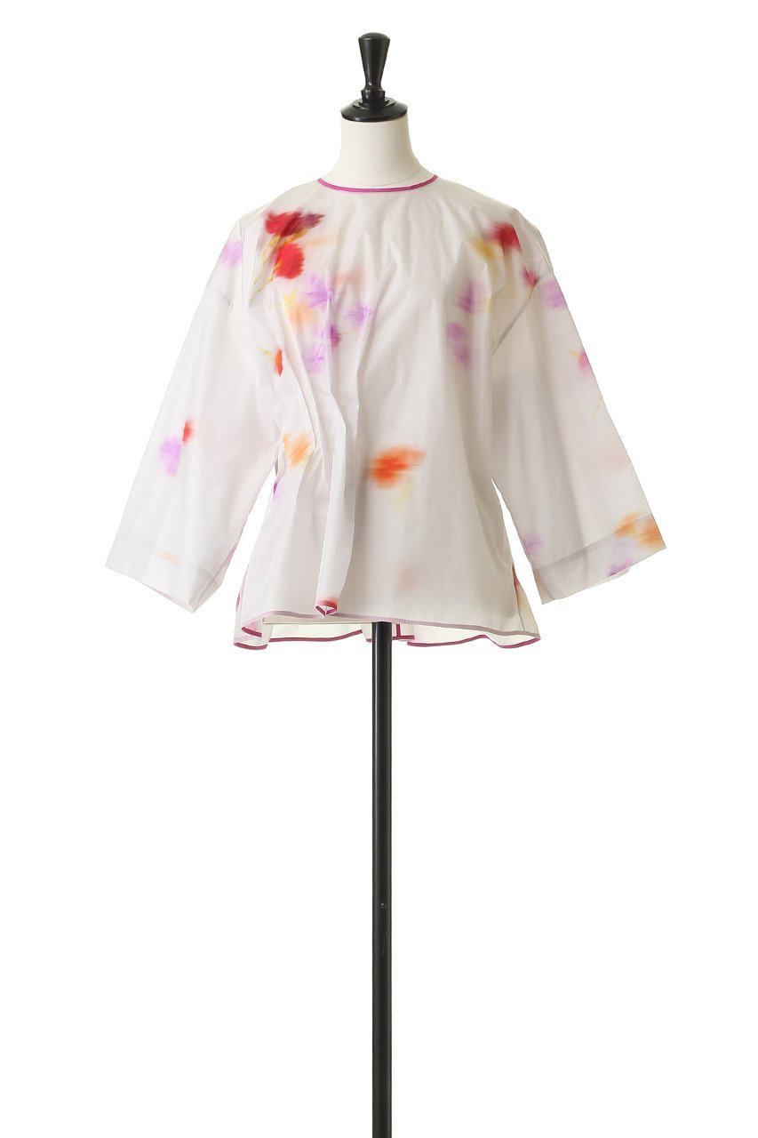 【ブラミンク/BLAMINK】のフラワークルーネックブラウス 人気、トレンドファッション・服の通販 founy(ファニー) ファッション Fashion レディースファッション Fashion for Women トップス・カットソー Cut & Sew Tops シャツ・ブラウス・オフィスカジュアル Elegant Blouses & Button-Ups アシンメトリー Asymmetrical Style スリーブ Sleeve, Long Sleeve / Short Sleeve フラワー Flower, Floral プリント Print, Printed Pattern ランダム Random, Irregular ロング Long, Long-Length 新作・新入荷 New Arrivals / New In other-2|ID: prp329100004873256 ipo3291000000036348317