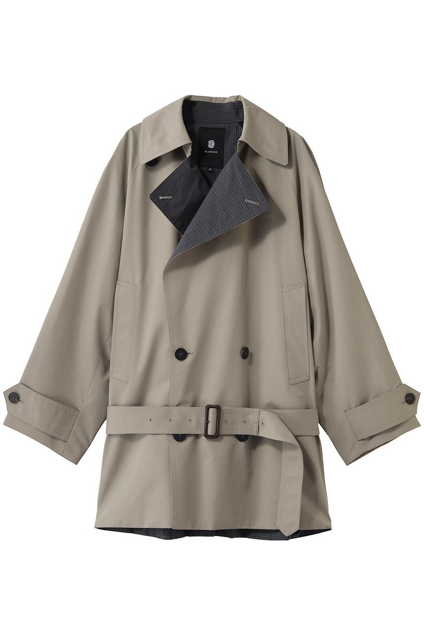 【ブラミンク/BLAMINK】のトレンチコート 人気、トレンドファッション・服の通販 founy(ファニー) ファッション Fashion レディースファッション Fashion for Women アウター Coat / Outerwear Collection コート・ロングコート・ピーコート Long Coats, Peacoats & More トレンチコート / 春秋の定番アウター Trench Coats クラシカル Classical, Vintage-Inspired ショート Short, Short Length シルク Silk, 100% Silk スリーブ Sleeve, Long Sleeve / Short Sleeve モダン Modern, Contemporary ルーズ Loose, Oversized エレガント 上品 Elegant 新作・新入荷 New Arrivals / New In other-1|ID: prp329100004873258 ipo3291000000036348324