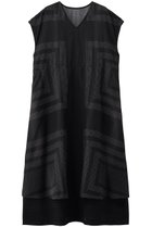 【ジュン オカモト/JUN OKAMOTO】のオリジナルプリント フレンチスリーブドレス ブラック|ID: prp329100004873264 ipo3291000000036410270