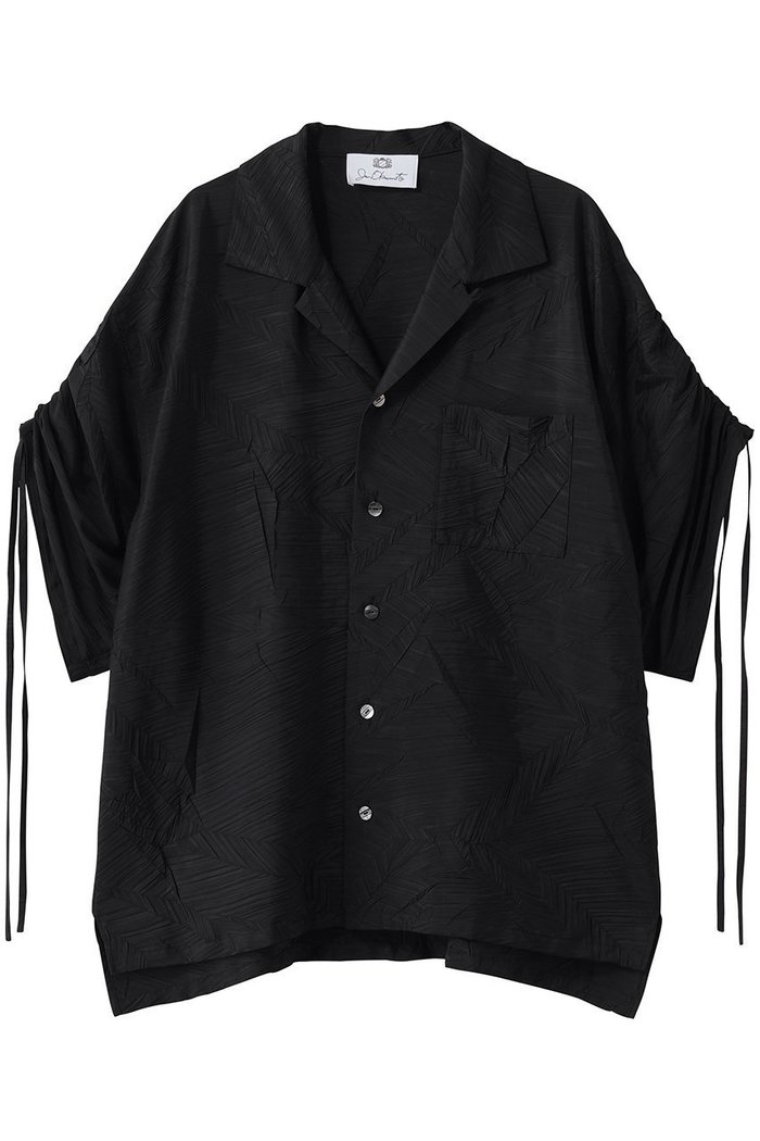 【その他のブランド/Other】のプリーツデシン オープンカラーブラウス インテリア・キッズ・メンズ・レディースファッション・服の通販 founy(ファニー) https://founy.com/ ファッション Fashion レディースファッション Fashion for Women トップス・カットソー Cut & Sew Tops シャツ・ブラウス・オフィスカジュアル Elegant Blouses & Button-Ups ショート Short, Short Length スリーブ Sleeve, Long Sleeve / Short Sleeve デニム Denim, Jeans Material プリーツ Pleats, Pleated リラックス Relax, Relaxed Fit ワイド Wide, Wide Fit 新作・新入荷 New Arrivals / New In |ID: prp329100004873269 ipo3291000000036348397