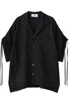 【その他のブランド/Other】のプリーツデシン オープンカラーブラウス ブラック|ID: prp329100004873269 ipo3291000000036348398