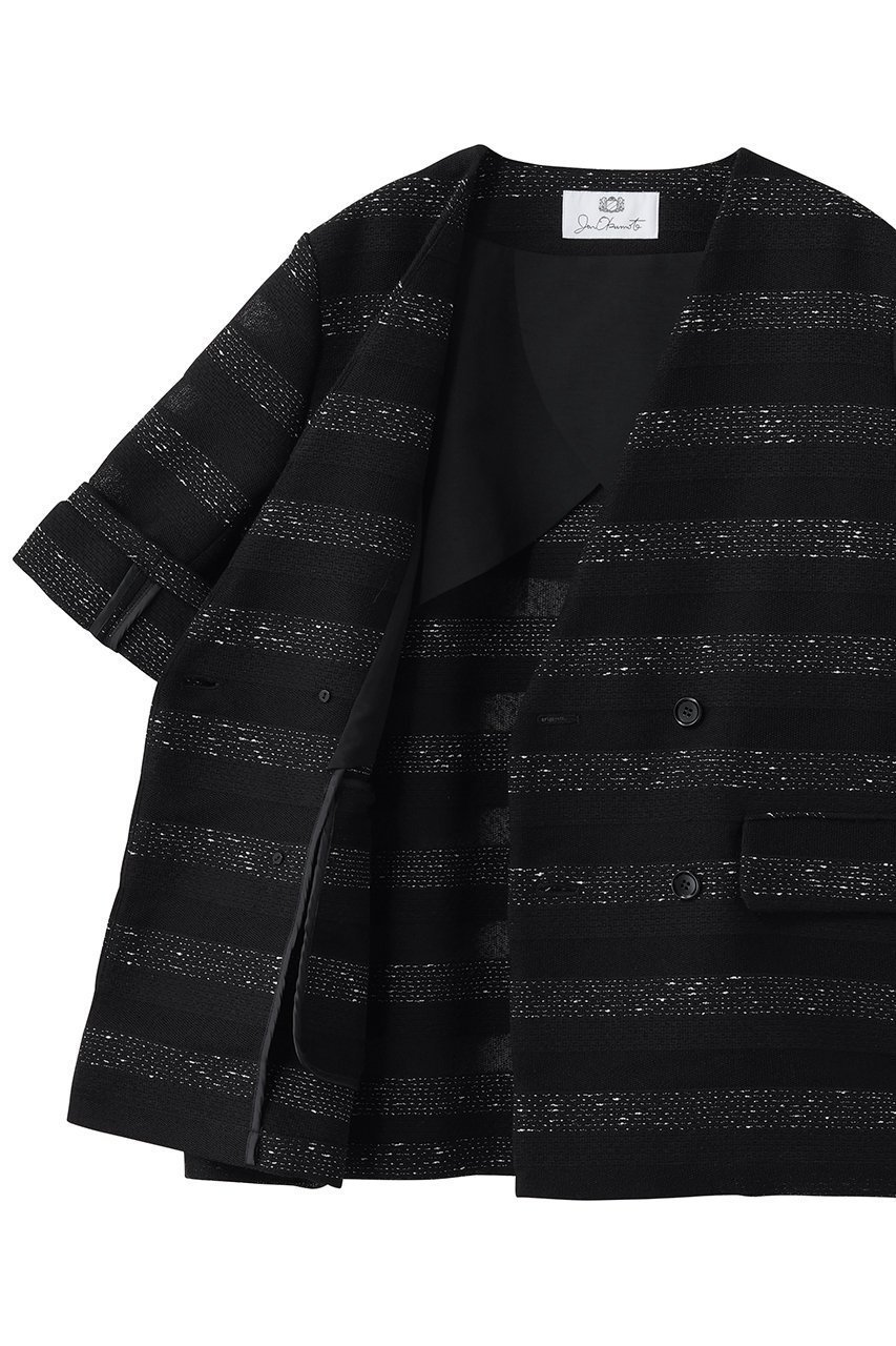 【その他のブランド/Other】のノーカラーボーダージャケット 人気、トレンドファッション・服の通販 founy(ファニー) 　ファッション　Fashion　レディースファッション　Fashion for Women　アウター　Coat / Outerwear Collection　レディースジャケット・軽アウター　Jackets　ジャケット　Jacket, Outerwear　セットアップ　Set-Up, Coordinated Outfit　ツイード　Twill, Twill Weave　ボーダー　Border, Stripe　リラックス　Relax, Relaxed Fit　夏　Summer　新作・新入荷　New Arrivals / New In　春　Spring　S/S・春夏　SS, Spring/Summer, Warm Season　other-6|ID: prp329100004873271 ipo3291000000036348429