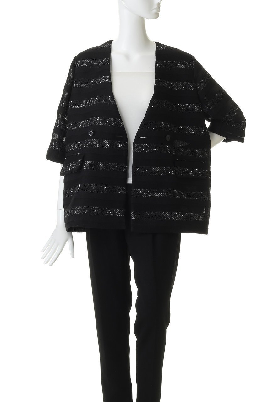 【その他のブランド/Other】のノーカラーボーダージャケット 人気、トレンドファッション・服の通販 founy(ファニー) 　ファッション　Fashion　レディースファッション　Fashion for Women　アウター　Coat / Outerwear Collection　レディースジャケット・軽アウター　Jackets　ジャケット　Jacket, Outerwear　セットアップ　Set-Up, Coordinated Outfit　ツイード　Twill, Twill Weave　ボーダー　Border, Stripe　リラックス　Relax, Relaxed Fit　夏　Summer　新作・新入荷　New Arrivals / New In　春　Spring　S/S・春夏　SS, Spring/Summer, Warm Season　other-7|ID: prp329100004873271 ipo3291000000036348431