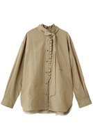 【デパリエ/DEPAREILLE】のライトデニムボウシャツ 人気、トレンドファッション・服の通販 founy(ファニー) ファッション Fashion レディースファッション Fashion for Women トップス・カットソー Cut & Sew Tops シャツ・ブラウス・オフィスカジュアル Elegant Blouses & Button-Ups スリーブ Sleeve, Long Sleeve / Short Sleeve フェミニン Feminine, Girly フリル Frill, Ruffle リネン Linen, Linen Fabric ロング Long, Long-Length |ID:prp329100004873288
