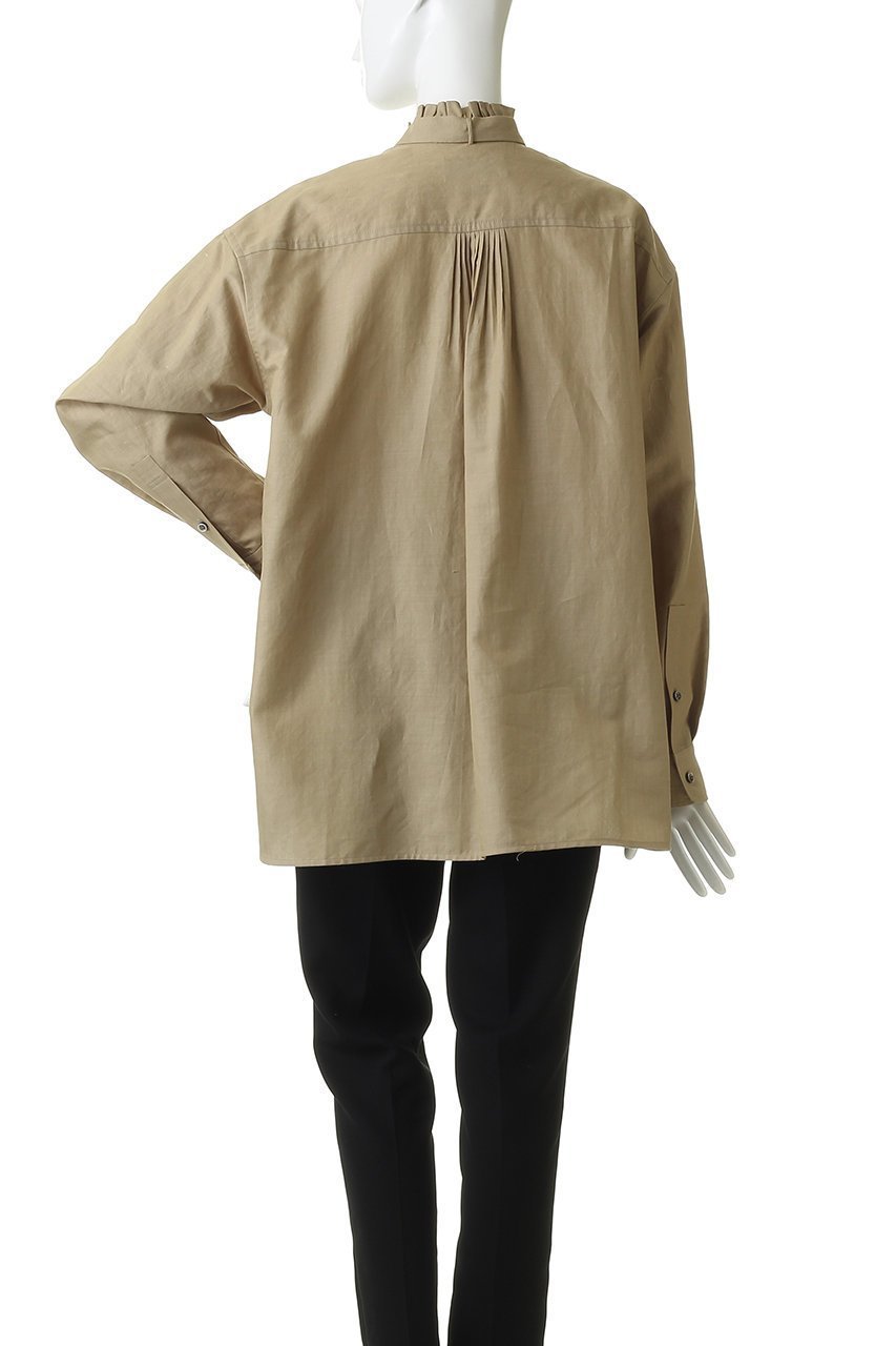 【デパリエ/DEPAREILLE】のライトデニムボウシャツ 人気、トレンドファッション・服の通販 founy(ファニー) 　ファッション　Fashion　レディースファッション　Fashion for Women　トップス・カットソー　Cut & Sew Tops　シャツ・ブラウス・オフィスカジュアル　Elegant Blouses & Button-Ups　スリーブ　Sleeve, Long Sleeve / Short Sleeve　フェミニン　Feminine, Girly　フリル　Frill, Ruffle　リネン　Linen, Linen Fabric　ロング　Long, Long-Length　other-4|ID: prp329100004873288 ipo3291000000036894864