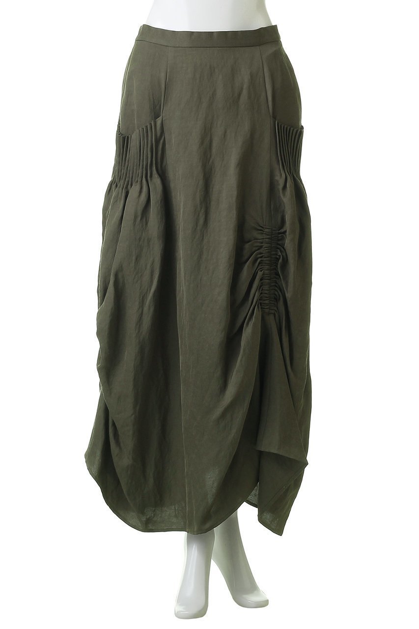 【その他のブランド/Other】のレーヨンリネンツイル ギャザードレープスカート 人気、トレンドファッション・服の通販 founy(ファニー) 　ファッション　Fashion　レディースファッション　Fashion for Women　スカート　Skirts　ロングスカート　Long Skirts / Maxi & Midi Skirts　おすすめ　Recommended / Our Picks　アシンメトリー　Asymmetrical Style　ギャザー　Gathered, Ruffled　シンプル　Simple, Minimal　セットアップ　Set-Up, Coordinated Outfit　ツイル　Twist, Twisted Detail　ドレープ　Drape, Draping Fabric　ブルゾン　Blouson, Bomber Jacket　リネン　Linen, Linen Fabric　ロング　Long, Long-Length　エレガント 上品　Elegant　新作・新入荷　New Arrivals / New In　other-2|ID: prp329100004873298 ipo3291000000036348647