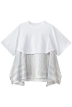 【その他のブランド/Other】のドッキングプリントTシャツ 人気、トレンドファッション・服の通販 founy(ファニー) ファッション Fashion レディースファッション Fashion for Women トップス・カットソー Cut & Sew Tops シャツ・ブラウス・オフィスカジュアル Elegant Blouses & Button-Ups ロングTシャツ・Tシャツ Longline T-Shirts & Tees カットソー・ベーシックTシャツ Cut-and-Sewn Tops / Stretch Tees & Basics ショーツ Shorts, Short Pants ショート Short, Short Length シンプル Simple, Minimal スリーブ Sleeve, Long Sleeve / Short Sleeve ダウン Down, Puffer デニム Denim, Jeans Material ドッキング Docking, Mixed Material ドット Polka Dot, Dot Pattern フロント Front, Front Design プリント Print, Printed Pattern ボックス Boxy, Box Shape リラックス Relax, Relaxed Fit エレガント 上品 Elegant 新作・新入荷 New Arrivals / New In 無地 Plain, Solid Color thumbnail ホワイト|ID: prp329100004873302 ipo3291000000036348676