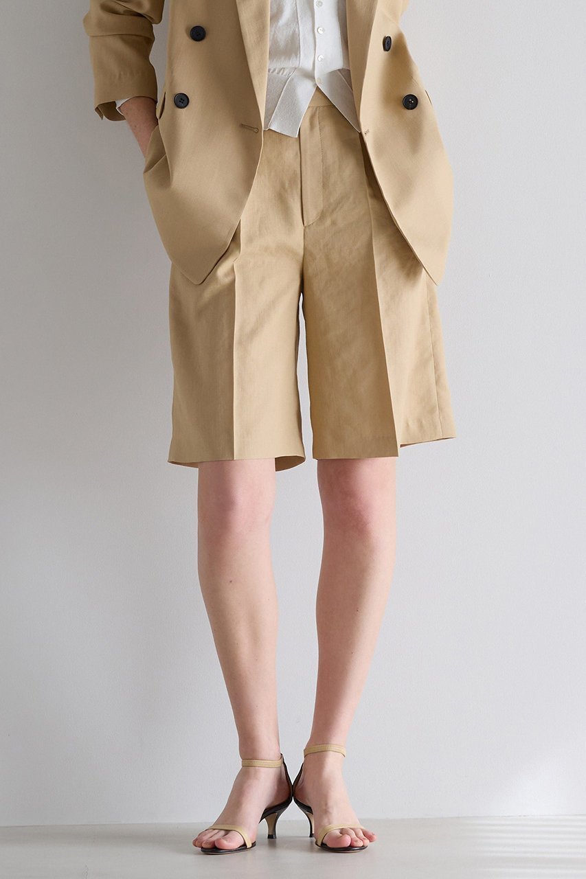 【マルティニーク/martinique】のダルスラブショートパンツ(セットアップ可) インテリア・キッズ・メンズ・レディースファッション・服の通販 founy(ファニー) 　ファッション　Fashion　レディースファッション　Fashion for Women　セットアップ　Matching Sets　レディースパンツ・ボトムス　Pants & Trousers / Bottoms　パンツ　Pants & Trousers　ショートパンツ・ハーフパンツ　High-Waisted & Relaxed Shorts　おすすめ　Recommended / Our Picks　ショーツ　Shorts, Short Pants　ショート　Short, Short Length　シンプル　Simple, Minimal　ストライプ　Stripe, Striped Pattern　セットアップ　Set-Up, Coordinated Outfit　バランス　Balance, Style Balance　フロント　Front, Front Design　ルーズ　Loose, Oversized　エレガント 上品　Elegant　新作・新入荷　New Arrivals / New In　無地　Plain, Solid Color　キャメル|ID: prp329100004873312 ipo3291000000036348749