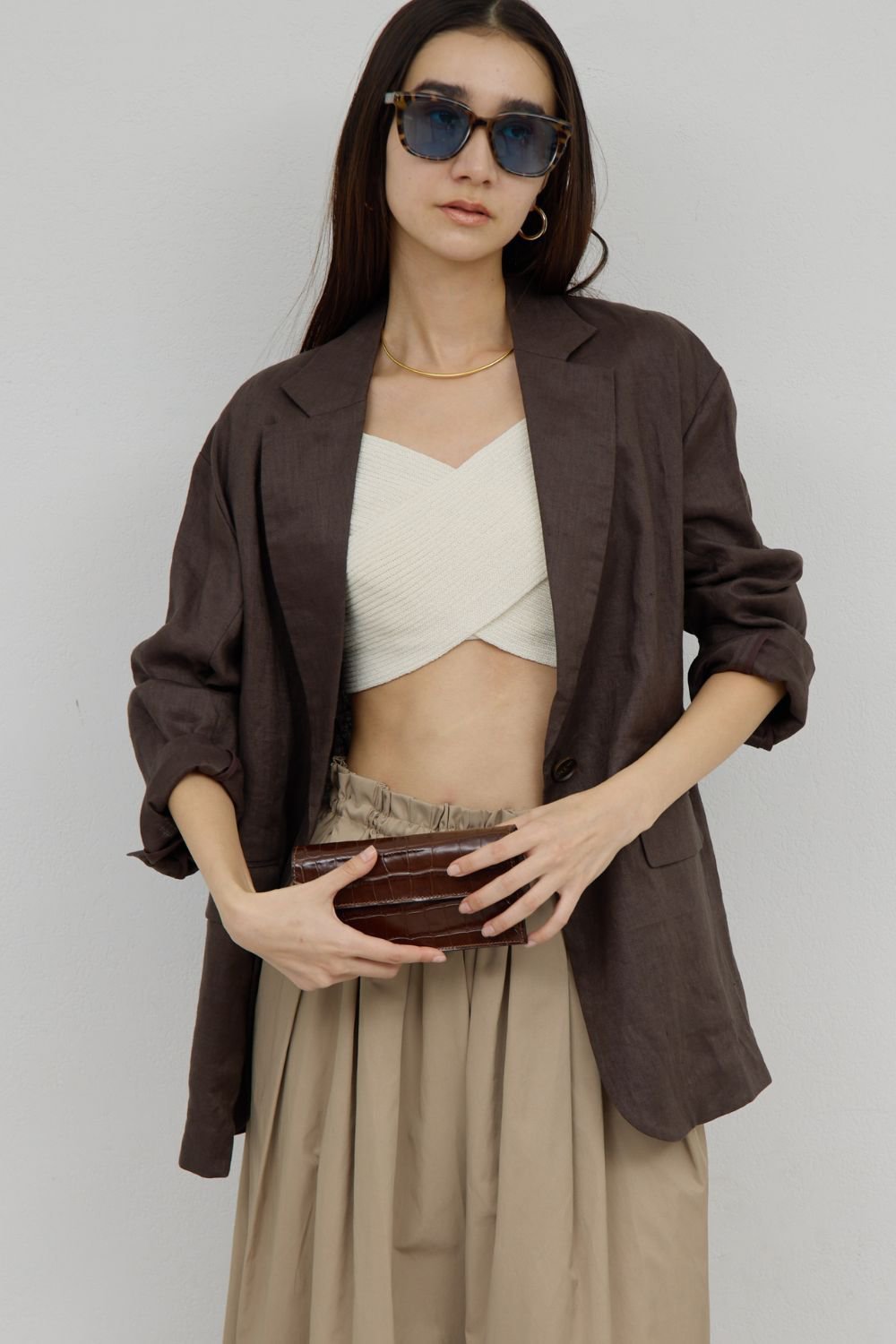 【ガリャルダガランテ/GALLARDAGALANTE】のリネンジャケット【セットアップ対応】 インテリア・キッズ・メンズ・レディースファッション・服の通販 founy(ファニー) 　ファッション　Fashion　レディースファッション　Fashion for Women　アウター　Coat / Outerwear Collection　レディースジャケット・軽アウター　Jackets　ジャケット　Jacket, Outerwear　セットアップ　Set-Up, Coordinated Outfit　ハーフ　Half, Half-Length　リネン　Linen, Linen Fabric　リュクス　Luxury, Elegant, High-End, Chic　リラックス　Relax, Relaxed Fit　ロング　Long, Long-Length　新作・新入荷　New Arrivals / New In　モカ|ID: prp329100004873315 ipo3291000000036348765