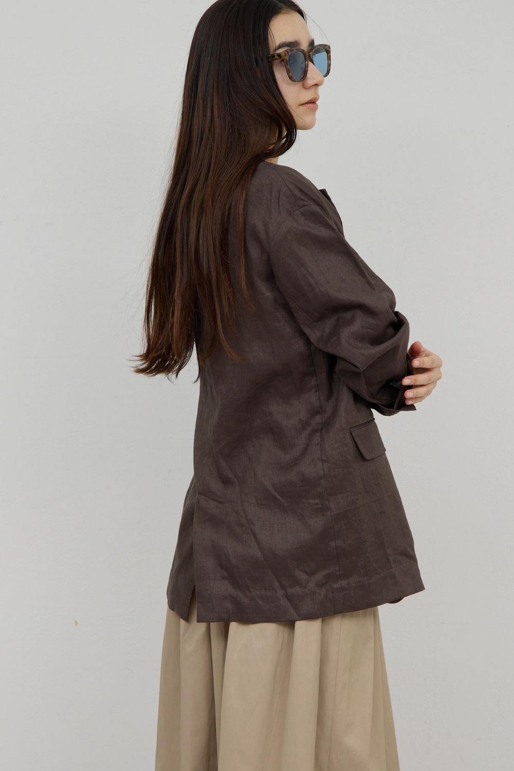 【ガリャルダガランテ/GALLARDAGALANTE】のリネンジャケット【セットアップ対応】 人気、トレンドファッション・服の通販 founy(ファニー) 　ファッション　Fashion　レディースファッション　Fashion for Women　アウター　Coat / Outerwear Collection　レディースジャケット・軽アウター　Jackets　ジャケット　Jacket, Outerwear　セットアップ　Set-Up, Coordinated Outfit　ハーフ　Half, Half-Length　リネン　Linen, Linen Fabric　リュクス　Luxury, Elegant, High-End, Chic　リラックス　Relax, Relaxed Fit　ロング　Long, Long-Length　新作・新入荷　New Arrivals / New In　other-6|ID: prp329100004873315 ipo3291000000036348774