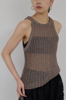 【ガリャルダガランテ/GALLARDAGALANTE】のメッシュラメアメスリニット 人気、トレンドファッション・服の通販 founy(ファニー) ファッション Fashion レディースファッション Fashion for Women トップス・カットソー Cut & Sew Tops ニット Knit Tops & Sweaters シャツ・ブラウス・オフィスカジュアル Elegant Blouses & Button-Ups ロングTシャツ・Tシャツ Longline T-Shirts & Tees カットソー・ベーシックTシャツ Cut-and-Sewn Tops / Stretch Tees & Basics インナー Innerwear ショート Short, Short Length ジャケット Jacket, Outerwear スリーブ Sleeve, Long Sleeve / Short Sleeve 新作・新入荷 New Arrivals / New In |ID:prp329100004873316