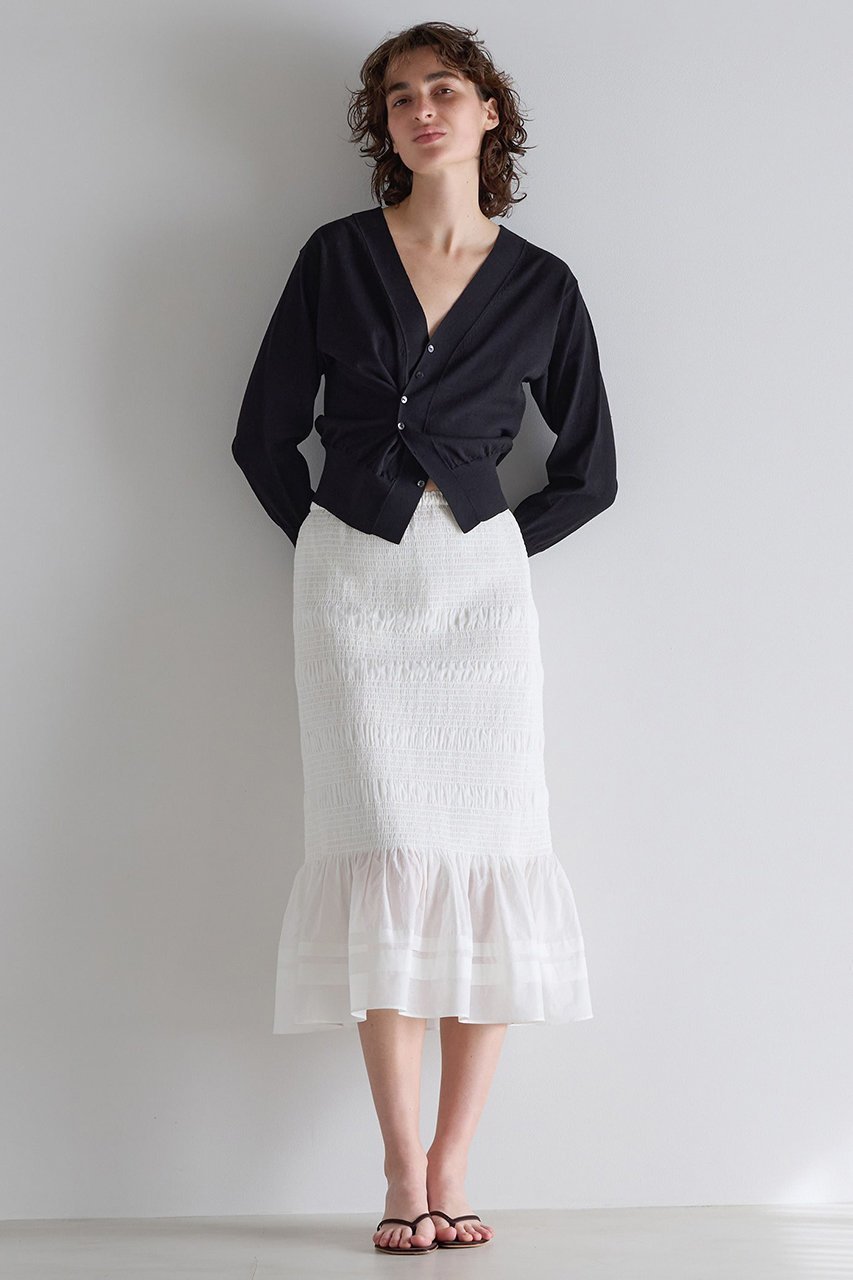 【マルティニーク/martinique】のシャーリングスカート 人気、トレンドファッション・服の通販 founy(ファニー) 　ファッション　Fashion　レディースファッション　Fashion for Women　スカート　Skirts　ロングスカート　Long Skirts / Maxi & Midi Skirts　おすすめ　Recommended / Our Picks　カットソー　Cut and Sewn Top　シャーリング　Shirring, Ruched　バランス　Balance, Style Balance　フィット　Fit, Slim Fit　フレア　Flare, Flared　ロング　Long, Long-Length　エレガント 上品　Elegant　新作・新入荷　New Arrivals / New In　other-4|ID: prp329100004873333 ipo3291000000036348922