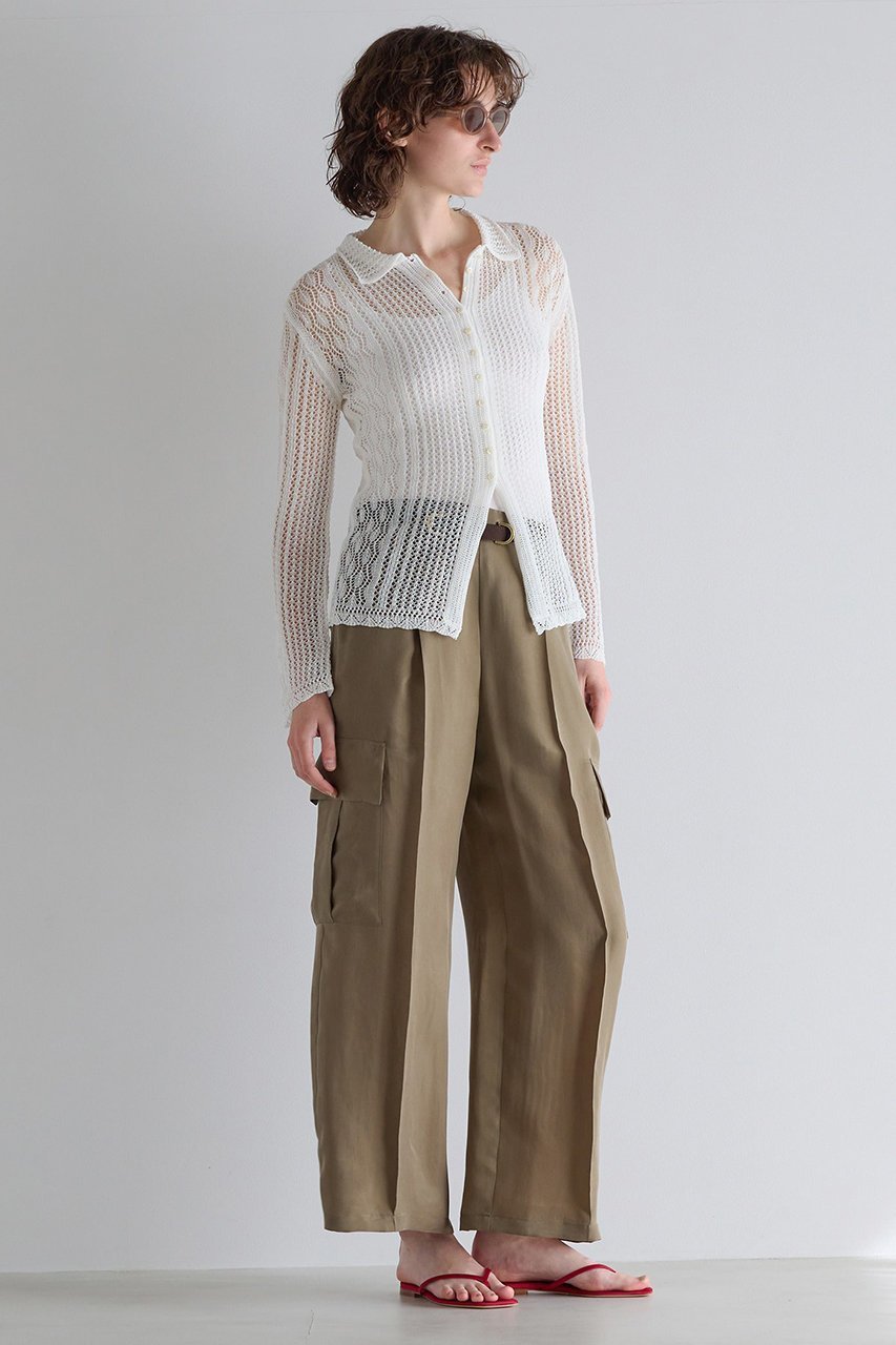 【マルティニーク/martinique】のシルキーキュプラカーゴパンツ(セットアップ可) 人気、トレンドファッション・服の通販 founy(ファニー) 　ファッション　Fashion　レディースファッション　Fashion for Women　セットアップ　Matching Sets　レディースパンツ・ボトムス　Pants & Trousers / Bottoms　パンツ　Pants & Trousers　おすすめ　Recommended / Our Picks　とろみ　Fluid, Flowy Fabric　カーゴパンツ　Cargo Pants, Utility Pants　キュプラ　Cupro, Eco Fabric　シルク　Silk, 100% Silk　セットアップ　Set-Up, Coordinated Outfit　エレガント 上品　Elegant　今季　This Season, Current Season　新作・新入荷　New Arrivals / New In　other-5|ID: prp329100004873336 ipo3291000000036348959