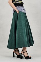 【オブリオ/AUBRIOT】のドライリネンタイプライタースカート 人気、トレンドファッション・服の通販 founy(ファニー) ファッション Fashion レディースファッション Fashion for Women スカート Skirts ロングスカート Long Skirts / Maxi & Midi Skirts サークル Circle, Round Design タイプライター Typewriter Fabric, Crisp Cotton タンブラー Tumbler, Travel Mug フレア Flare, Flared リネン Linen, Linen Fabric リラックス Relax, Relaxed Fit ロング Long, Long-Length 夏 Summer 新作・新入荷 New Arrivals / New In thumbnail グリーン|ID: prp329100004873338 ipo3291000000036348973