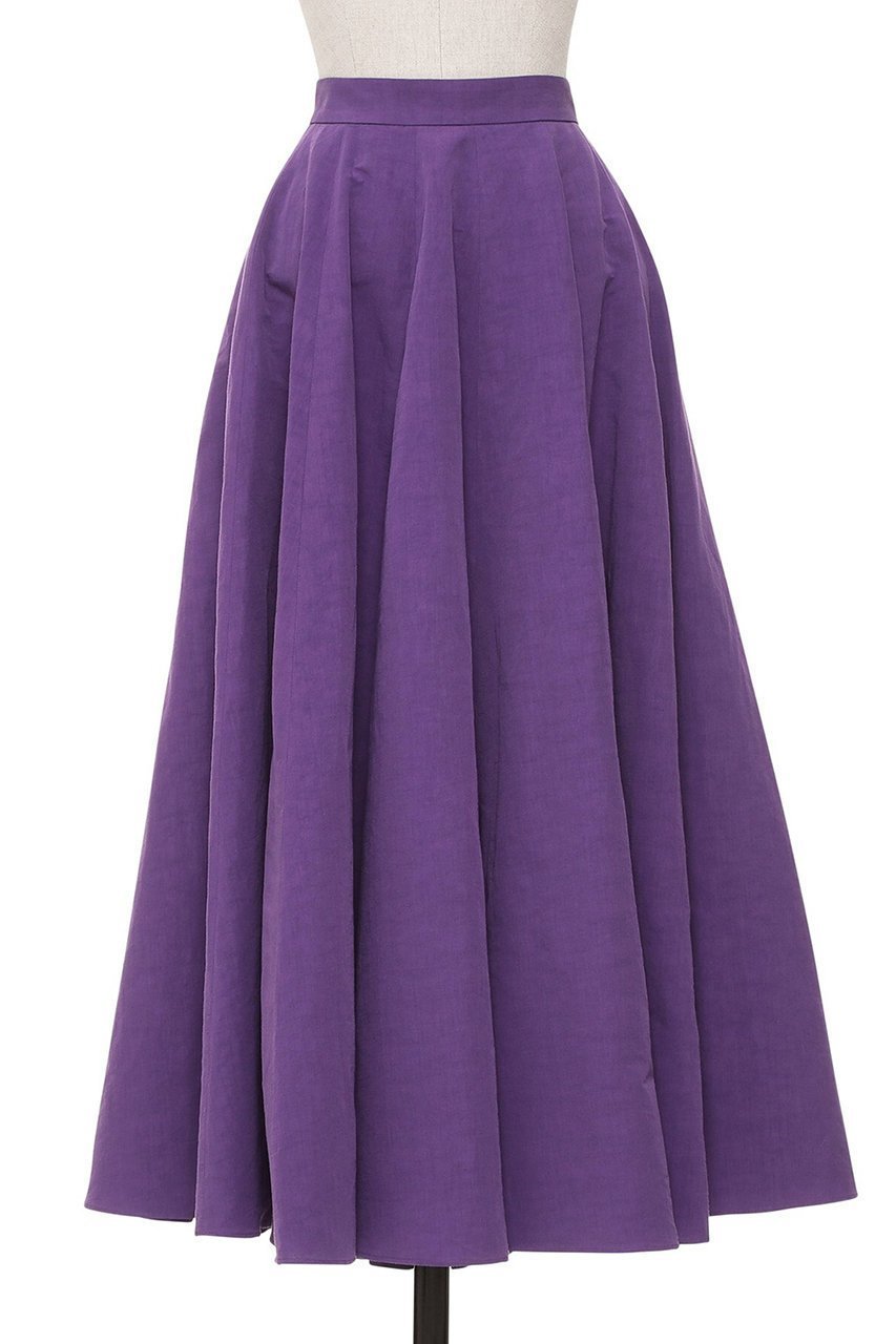 【オブリオ/AUBRIOT】のドライリネンタイプライタースカート インテリア・キッズ・メンズ・レディースファッション・服の通販 founy(ファニー) 　ファッション　Fashion　レディースファッション　Fashion for Women　スカート　Skirts　ロングスカート　Long Skirts / Maxi & Midi Skirts　サークル　Circle, Round Design　タイプライター　Typewriter Fabric, Crisp Cotton　タンブラー　Tumbler, Travel Mug　フレア　Flare, Flared　リネン　Linen, Linen Fabric　リラックス　Relax, Relaxed Fit　ロング　Long, Long-Length　夏　Summer　パープル|ID: prp329100004873338 ipo3291000000036894909