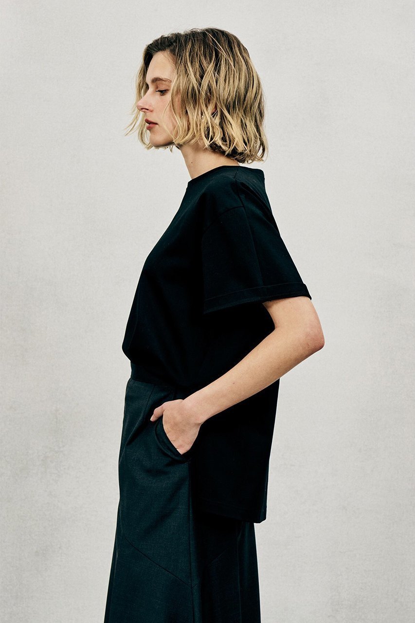 【オブリオ/AUBRIOT】のハイツイストジャージ 人気、トレンドファッション・服の通販 founy(ファニー) ファッション Fashion レディースファッション Fashion for Women トップス・カットソー Cut & Sew Tops シャツ・ブラウス・オフィスカジュアル Elegant Blouses & Button-Ups ロングTシャツ・Tシャツ Longline T-Shirts & Tees カットソー・ベーシックTシャツ Cut-and-Sewn Tops / Stretch Tees & Basics ショート Short, Short Length スリーブ Sleeve, Long Sleeve / Short Sleeve バランス Balance, Style Balance ヴィンテージ Vintage Style 新作・新入荷 New Arrivals / New In other-8|ID: prp329100004873356 ipo3291000000036349174