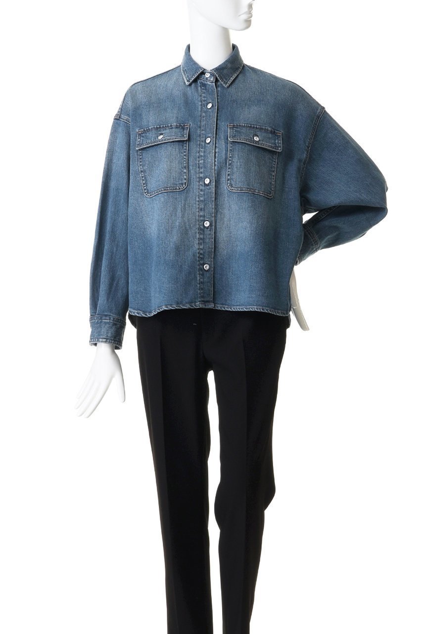 【ヘルシーデニム/Healthy Denim】のAlmond Milk デニムシャツ 人気、トレンドファッション・服の通販 founy(ファニー) 　ファッション　Fashion　レディースファッション　Fashion for Women　トップス・カットソー　Cut & Sew Tops　シャツ・ブラウス・オフィスカジュアル　Elegant Blouses & Button-Ups　インナー　Innerwear　スリーブ　Sleeve, Long Sleeve / Short Sleeve　デニム　Denim, Jeans Material　トレンド　Trend, Trending Now　バランス　Balance, Style Balance　ロング　Long, Long-Length　ワイド　Wide, Wide Fit　定番　Standard, Basic Item　新作・新入荷　New Arrivals / New In　羽織　Haori, Light Jacket　other-2|ID: prp329100004873388 ipo3291000000036349435
