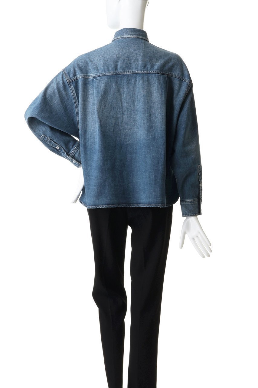 【ヘルシーデニム/Healthy Denim】のAlmond Milk デニムシャツ 人気、トレンドファッション・服の通販 founy(ファニー) 　ファッション　Fashion　レディースファッション　Fashion for Women　トップス・カットソー　Cut & Sew Tops　シャツ・ブラウス・オフィスカジュアル　Elegant Blouses & Button-Ups　インナー　Innerwear　スリーブ　Sleeve, Long Sleeve / Short Sleeve　デニム　Denim, Jeans Material　トレンド　Trend, Trending Now　バランス　Balance, Style Balance　ロング　Long, Long-Length　ワイド　Wide, Wide Fit　定番　Standard, Basic Item　新作・新入荷　New Arrivals / New In　羽織　Haori, Light Jacket　other-4|ID: prp329100004873388 ipo3291000000036349439