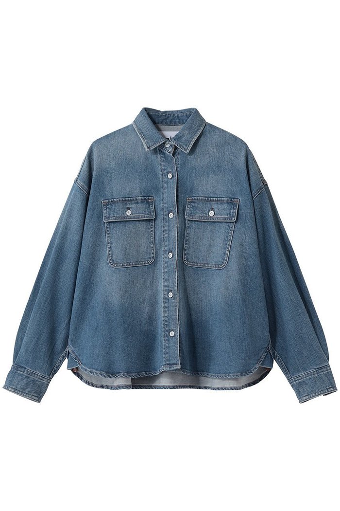 【ヘルシーデニム/Healthy Denim】のAlmond Milk デニムシャツ インテリア・キッズ・メンズ・レディースファッション・服の通販 founy(ファニー) https://founy.com/ ファッション Fashion レディースファッション Fashion for Women トップス・カットソー Cut & Sew Tops シャツ・ブラウス・オフィスカジュアル Elegant Blouses & Button-Ups インナー Innerwear スリーブ Sleeve, Long Sleeve / Short Sleeve デニム Denim, Jeans Material トレンド Trend, Trending Now バランス Balance, Style Balance ロング Long, Long-Length ワイド Wide, Wide Fit 定番 Standard, Basic Item 新作・新入荷 New Arrivals / New In 羽織 Haori, Light Jacket |ID: prp329100004873389 ipo3291000000036385887