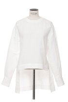 【オブリオ/AUBRIOT】のコットンリネンシルクプルオーバー 人気、トレンドファッション・服の通販 founy(ファニー) ファッション Fashion レディースファッション Fashion for Women トップス・カットソー Cut & Sew Tops シャツ・ブラウス・オフィスカジュアル Elegant Blouses & Button-Ups カジュアルプルオーバー・ニットトップス Pullovers & Knit Tops / Casual Pullovers イタリア Italy シルク Silk, 100% Silk スリーブ Sleeve, Long Sleeve / Short Sleeve リネン Linen, Linen Fabric ロング Long, Long-Length エレガント 上品 Elegant thumbnail オフホワイト|ID: prp329100004873397 ipo3291000000036349501