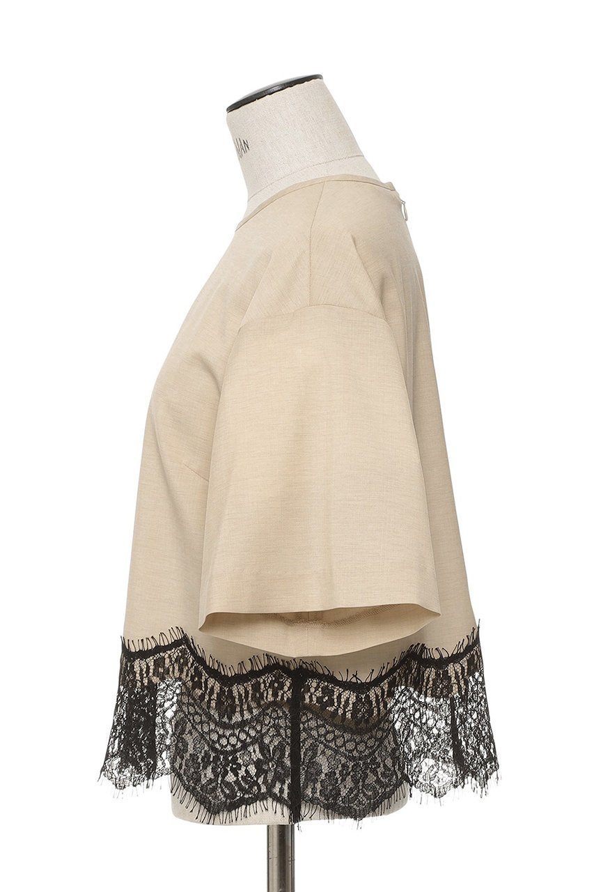 【オブリオ/AUBRIOT】のラグジュアリーウーステッドトップス 人気、トレンドファッション・服の通販 founy(ファニー) ファッション Fashion レディースファッション Fashion for Women トップス・カットソー Cut & Sew Tops シャツ・ブラウス・オフィスカジュアル Elegant Blouses & Button-Ups なめらか Smooth, Silky Texture イタリア Italy ショート Short, Short Length スリーブ Sleeve, Long Sleeve / Short Sleeve スーツ Suit, Formalwear マニッシュ Mannish, Boyish ミックス Mix, Mixed Style メンズ Men's, Menswear レース Lace, Lace Fabric 半袖 Short Sleeve, Half Sleeve 新作・新入荷 New Arrivals / New In other-2|ID: prp329100004873401 ipo3291000000036349543