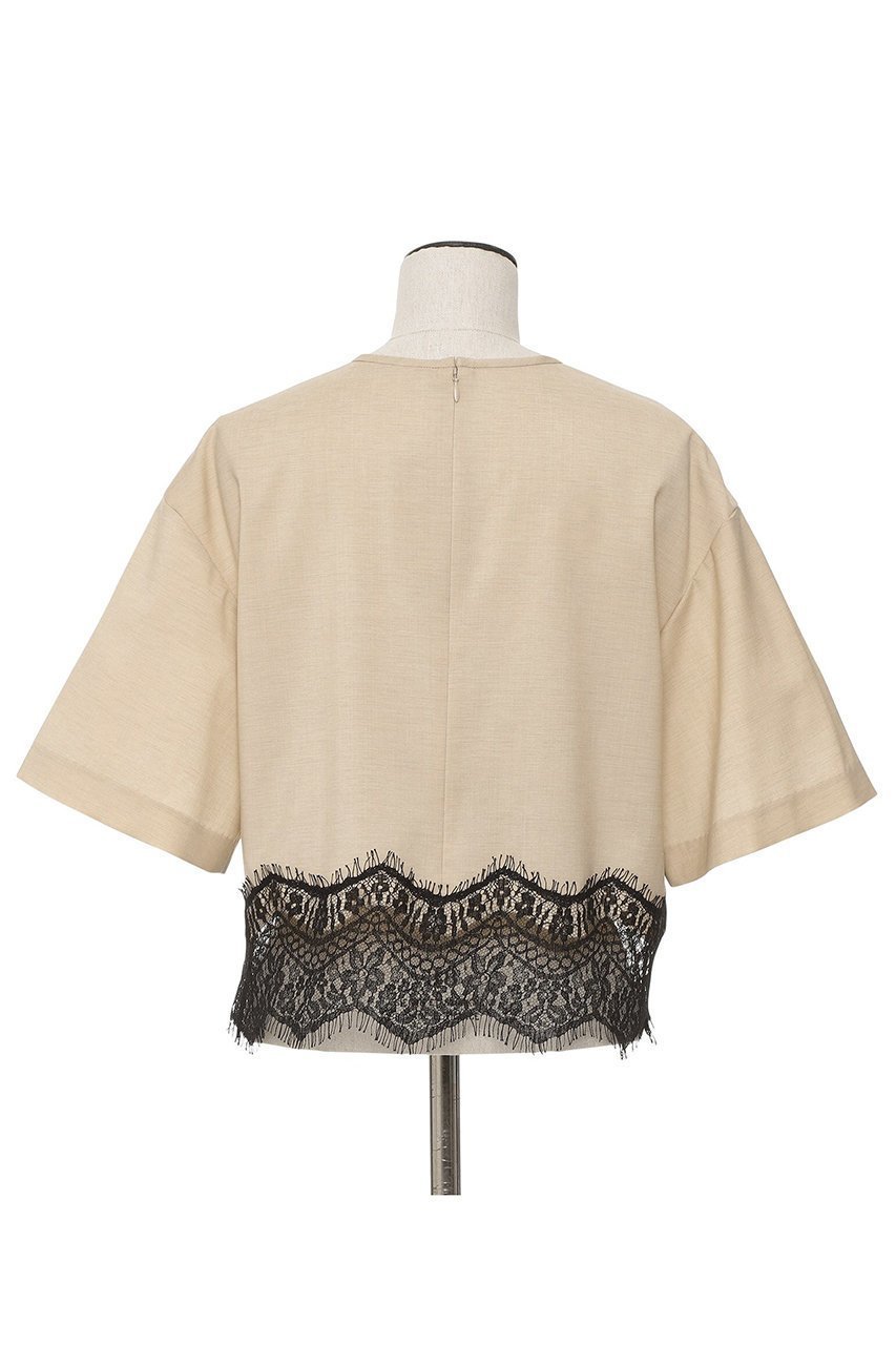 【オブリオ/AUBRIOT】のラグジュアリーウーステッドトップス 人気、トレンドファッション・服の通販 founy(ファニー) ファッション Fashion レディースファッション Fashion for Women トップス・カットソー Cut & Sew Tops シャツ・ブラウス・オフィスカジュアル Elegant Blouses & Button-Ups なめらか Smooth, Silky Texture イタリア Italy ショート Short, Short Length スリーブ Sleeve, Long Sleeve / Short Sleeve スーツ Suit, Formalwear マニッシュ Mannish, Boyish ミックス Mix, Mixed Style メンズ Men's, Menswear レース Lace, Lace Fabric 半袖 Short Sleeve, Half Sleeve 新作・新入荷 New Arrivals / New In other-3|ID: prp329100004873401 ipo3291000000036349544