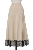 【オブリオ/AUBRIOT】のラグジュアリーウーステッドスカート 人気、トレンドファッション・服の通販 founy(ファニー) ファッション Fashion レディースファッション Fashion for Women スカート Skirts ロングスカート Long Skirts / Maxi & Midi Skirts なめらか Smooth, Silky Texture イタリア Italy エレガント 上品 Elegant スーツ Suit, Formalwear フレア Flare, Flared レース Lace, Lace Fabric ロング Long, Long-Length 新作・新入荷 New Arrivals / New In |ID:prp329100004873404