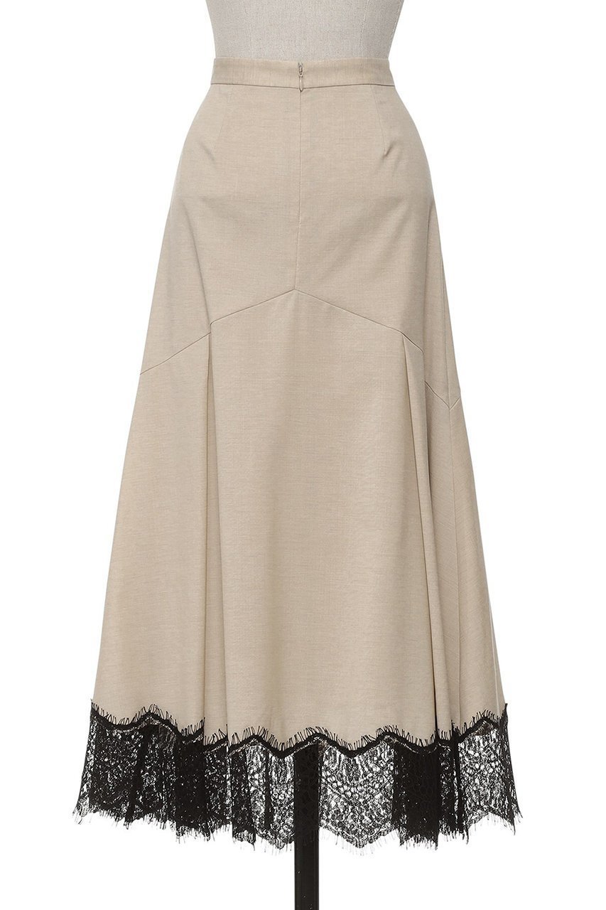 【オブリオ/AUBRIOT】のラグジュアリーウーステッドスカート 人気、トレンドファッション・服の通販 founy(ファニー) 　ファッション　Fashion　レディースファッション　Fashion for Women　スカート　Skirts　ロングスカート　Long Skirts / Maxi & Midi Skirts　なめらか　Smooth, Silky Texture　イタリア　Italy　エレガント 上品　Elegant　スーツ　Suit, Formalwear　フレア　Flare, Flared　レース　Lace, Lace Fabric　ロング　Long, Long-Length　新作・新入荷　New Arrivals / New In　other-3|ID: prp329100004873404 ipo3291000000036894984