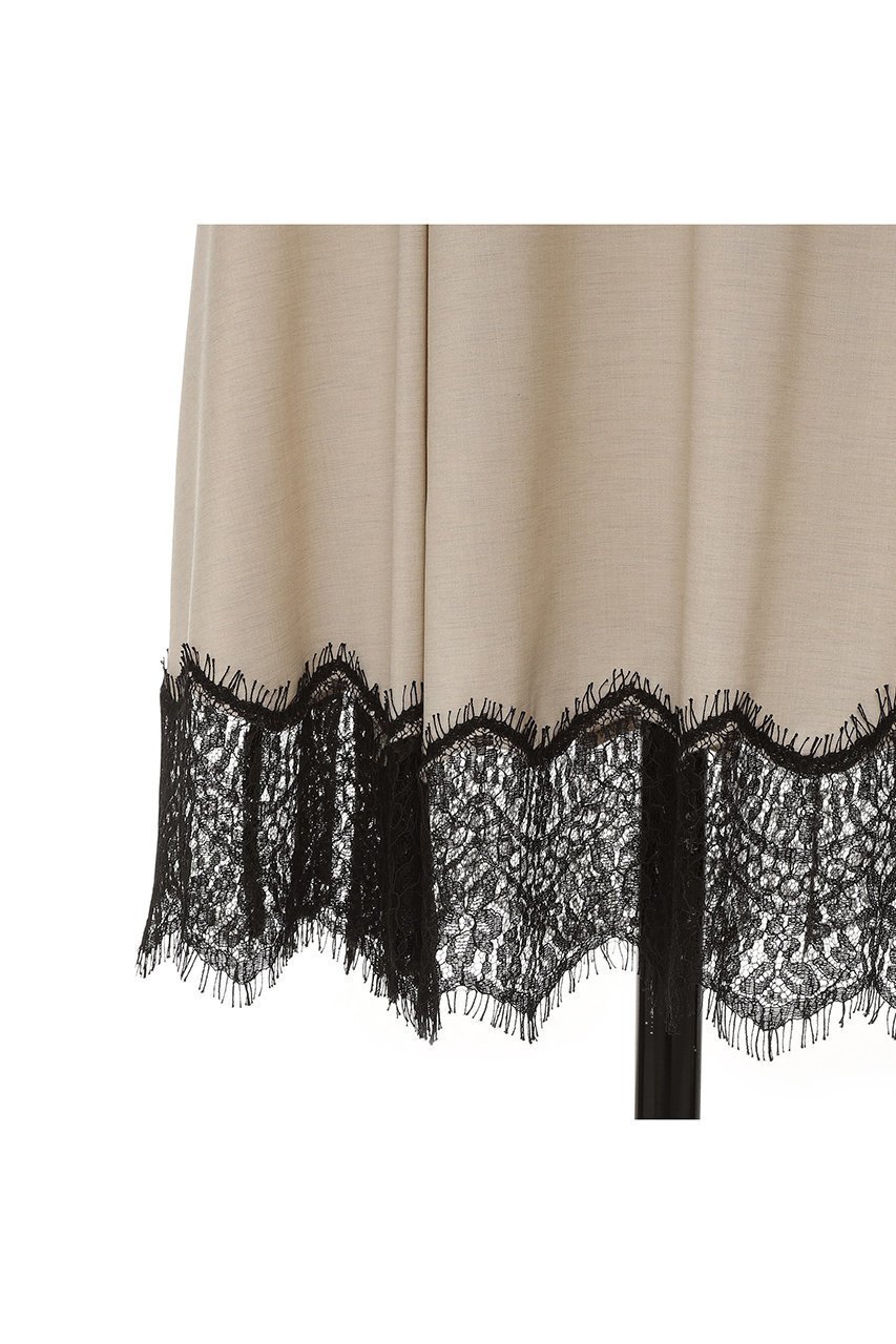 【オブリオ/AUBRIOT】のラグジュアリーウーステッドスカート 人気、トレンドファッション・服の通販 founy(ファニー) 　ファッション　Fashion　レディースファッション　Fashion for Women　スカート　Skirts　ロングスカート　Long Skirts / Maxi & Midi Skirts　なめらか　Smooth, Silky Texture　イタリア　Italy　エレガント 上品　Elegant　スーツ　Suit, Formalwear　フレア　Flare, Flared　レース　Lace, Lace Fabric　ロング　Long, Long-Length　新作・新入荷　New Arrivals / New In　other-7|ID: prp329100004873404 ipo3291000000036894988