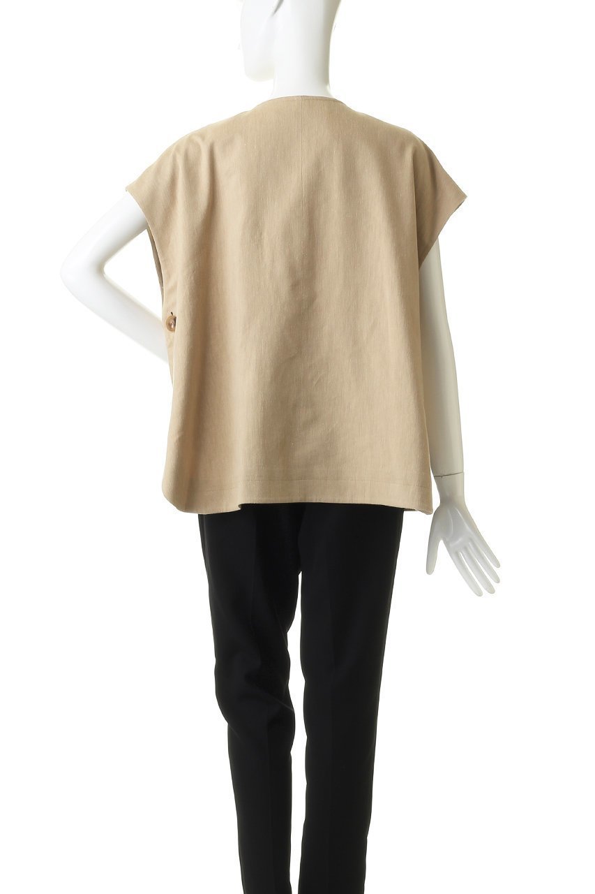 【デパリエ/DEPAREILLE】のヴィスコースリネンポンチョジレ 人気、トレンドファッション・服の通販 founy(ファニー) 　ファッション　Fashion　レディースファッション　Fashion for Women　アウター　Coat / Outerwear Collection　レディースジャケット・軽アウター　Jackets　ポンチョ・ケープコート　Ponchos & Capes　ジャケット　Jacket, Outerwear　ベスト　Vest, Waistcoat　リネン　Linen, Linen Fabric　リュクス　Luxury, Elegant, High-End, Chic　新作・新入荷　New Arrivals / New In　other-4|ID: prp329100004873410 ipo3291000000036349648