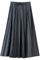 【デパリエ/DEPAREILLE】の4.5oz デニムプリーツスカート 大人の最旬トレンドファッション＆コーディネート founy(ファウニー) ファッション Fashion レディースファッション Fashion for Women スカート Skirts プリーツスカート / 上品フェミニンスタイル Pleated Skirts ロングスカート Long Skirts / Maxi & Midi Skirts エレガント 上品 Elegant デニム Denim, Jeans Material プリーツ Pleats, Pleated ロング Long, Long-Length |ID:prp329100004873415