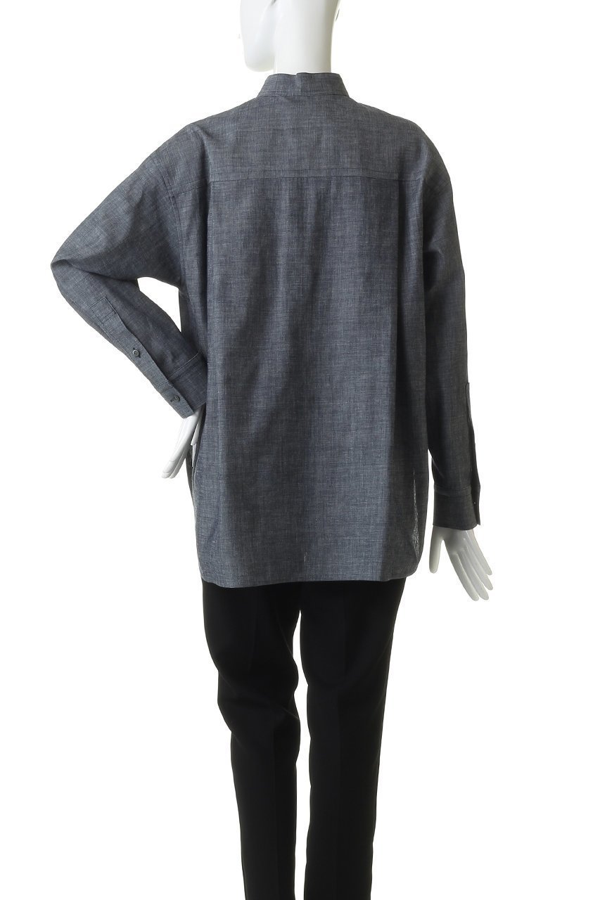 【デパリエ/DEPAREILLE】の4.5ozデニムトリプルリボンブラウス 人気、トレンドファッション・服の通販 founy(ファニー) 　ファッション　Fashion　レディースファッション　Fashion for Women　トップス・カットソー　Cut & Sew Tops　シャツ・ブラウス・オフィスカジュアル　Elegant Blouses & Button-Ups　スリーブ　Sleeve, Long Sleeve / Short Sleeve　デニム　Denim, Jeans Material　パーティ　Party, Party Style　リボン　Ribbon, Bow　ロング　Long, Long-Length　新作・新入荷　New Arrivals / New In　other-4|ID: prp329100004873420 ipo3291000000036349717