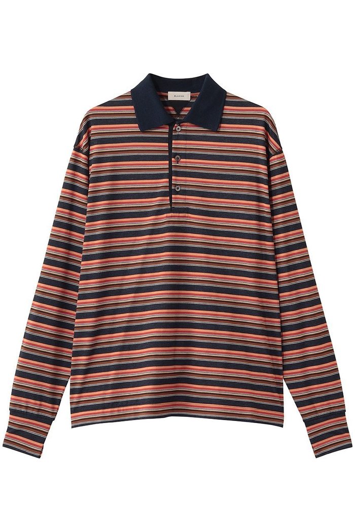 【ブラミンク/BLAMINK】のマルチボーダーロングスリーブ インテリア・キッズ・メンズ・レディースファッション・服の通販 founy(ファニー) https://founy.com/ ファッション Fashion レディースファッション Fashion for Women トップス・カットソー Cut & Sew Tops シャツ・ブラウス・オフィスカジュアル Elegant Blouses & Button-Ups ポロシャツ・きれいめカジュアル Smart-Casual Polo Tops スリーブ Sleeve, Long Sleeve / Short Sleeve ボーダー Border, Stripe ポロシャツ Polo Shirt, Collared Tee リラックス Relax, Relaxed Fit ロング Long, Long-Length 新作・新入荷 New Arrivals / New In |ID: prp329100004873422 ipo3291000000036385795