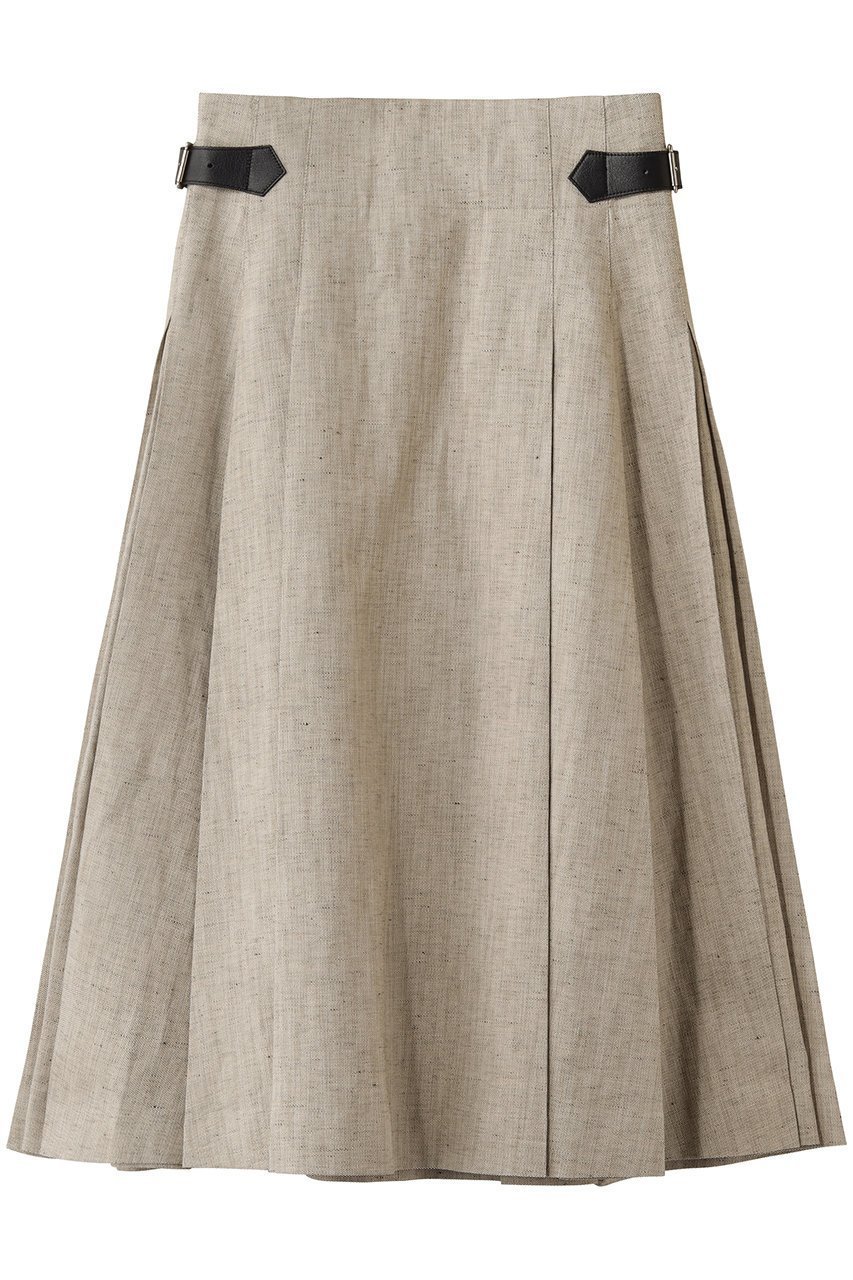 【ブラミンク/BLAMINK】のサイドベルトプリーツスカート インテリア・キッズ・メンズ・レディースファッション・服の通販 founy(ファニー) 　ファッション　Fashion　レディースファッション　Fashion for Women　スカート　Skirts　プリーツスカート / 上品フェミニンスタイル　Pleated Skirts　ベルト&ウエストマーク　Belts & Waist Accessories　おすすめ　Recommended / Our Picks　コンパクト　Compact, Small Size　プリーツ　Pleats, Pleated　新作・新入荷　New Arrivals / New In　ベージュ|ID: prp329100004873429 ipo3291000000036349761