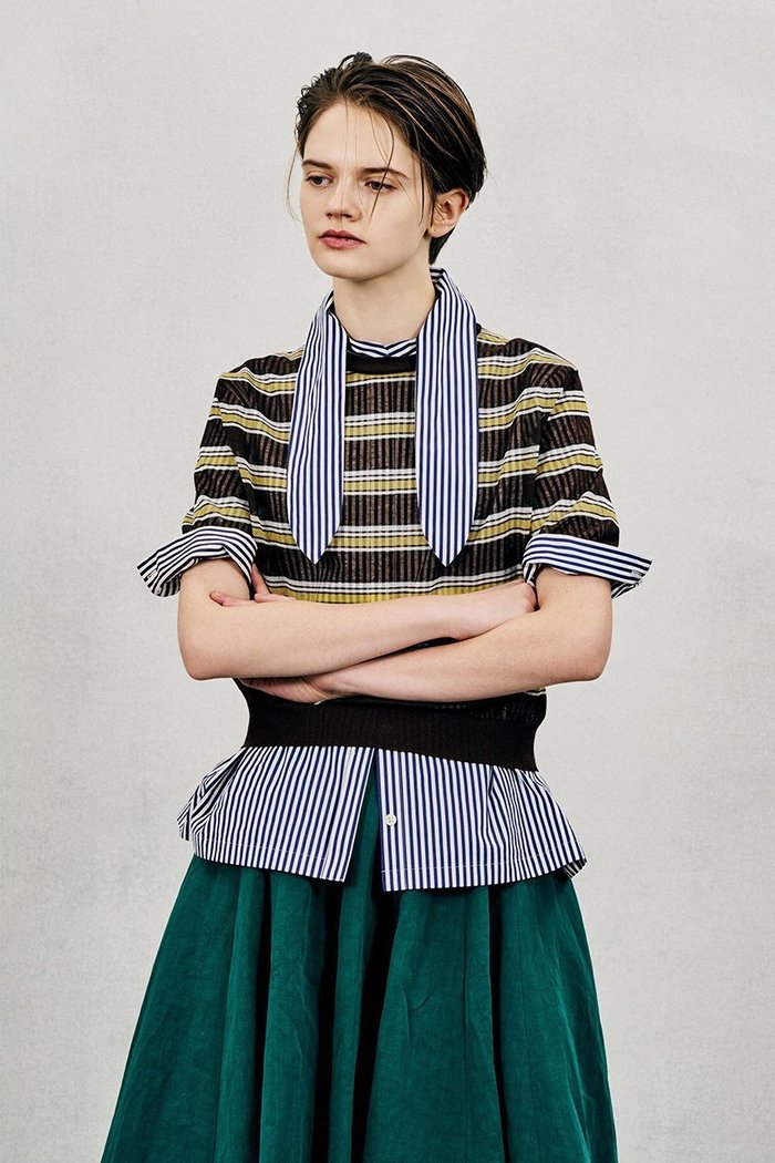 【オブリオ/AUBRIOT】のロージーコットンエステルプルオーバー インテリア・キッズ・メンズ・レディースファッション・服の通販 founy(ファニー) https://founy.com/ ファッション Fashion レディースファッション Fashion for Women トップス・カットソー Cut & Sew Tops ニット Knit Tops & Sweaters カジュアルプルオーバー・ニットトップス Pullovers & Knit Tops / Casual Pullovers ボーダー Border, Stripe モダン Modern, Contemporary ヴィンテージ Vintage Style 新作・新入荷 New Arrivals / New In |ID: prp329100004873435 ipo3291000000036382723