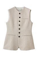 【デパリエ/DEPAREILLE】のスラブツイードジレ 人気、トレンドファッション・服の通販 founy(ファニー) ファッション Fashion レディースファッション Fashion for Women アウター Coat / Outerwear Collection レディースジャケット・軽アウター Jackets おすすめ Recommended / Our Picks シェイプ Shape, Slim Fit ジャケット Jacket, Outerwear ノースリーブ Sleeveless, No-Sleeve フロント Front, Front Design ベスト Vest, Waistcoat |ID:prp329100004873436