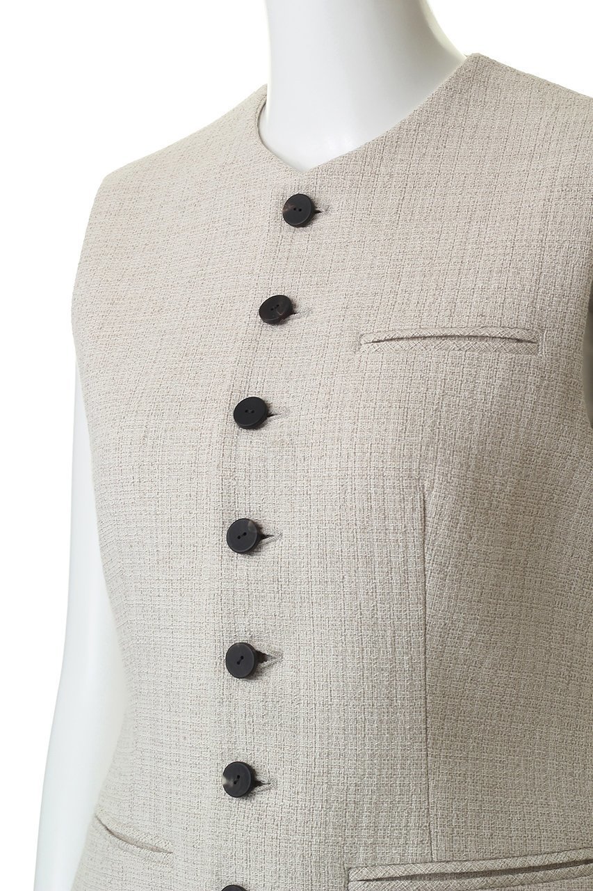 【デパリエ/DEPAREILLE】のスラブツイードジレ 人気、トレンドファッション・服の通販 founy(ファニー) 　ファッション　Fashion　レディースファッション　Fashion for Women　アウター　Coat / Outerwear Collection　レディースジャケット・軽アウター　Jackets　おすすめ　Recommended / Our Picks　シェイプ　Shape, Slim Fit　ジャケット　Jacket, Outerwear　ノースリーブ　Sleeveless, No-Sleeve　フロント　Front, Front Design　ベスト　Vest, Waistcoat　新作・新入荷　New Arrivals / New In　other-5|ID: prp329100004873437 ipo3291000000036349822