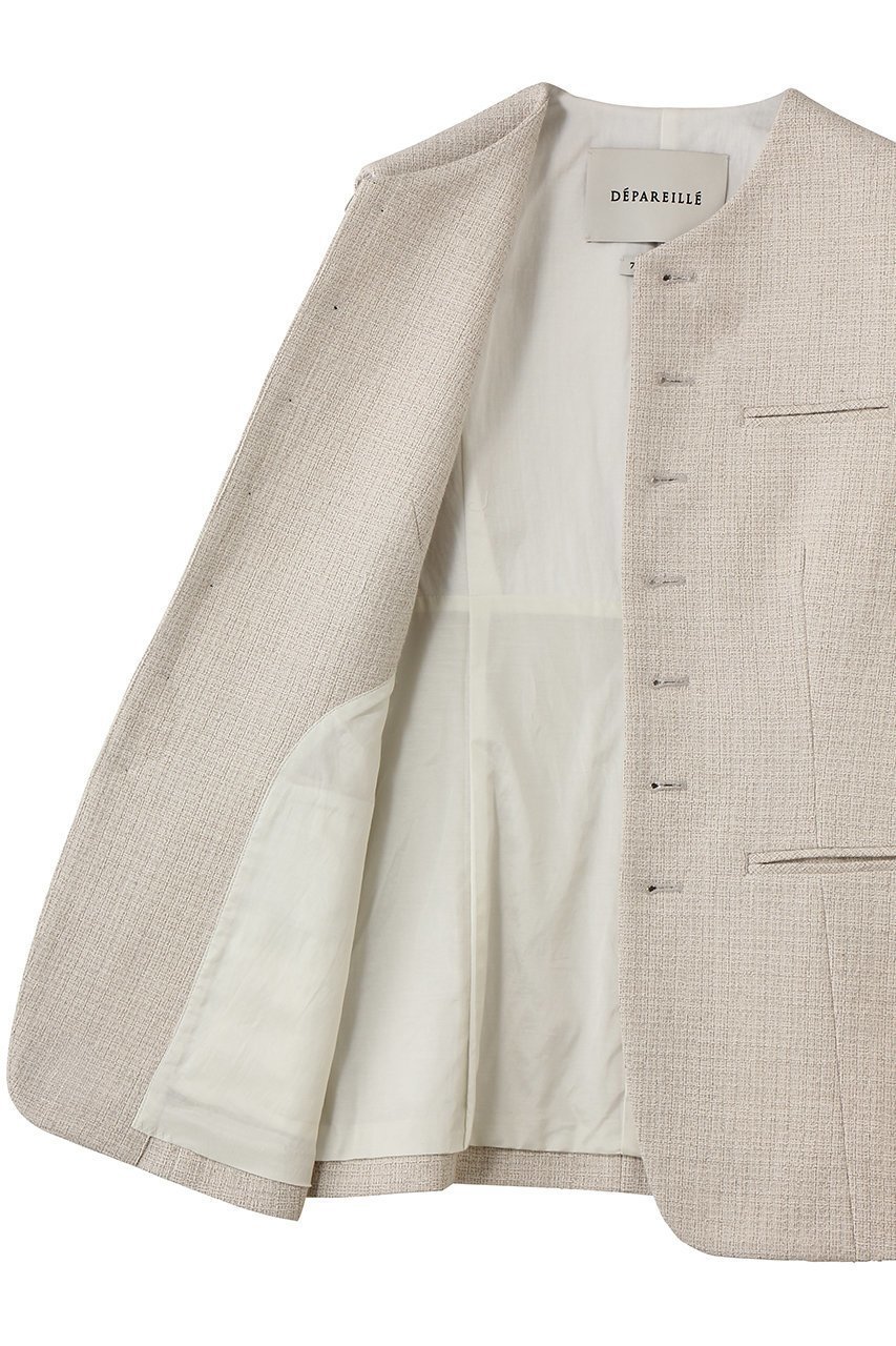 【デパリエ/DEPAREILLE】のスラブツイードジレ 人気、トレンドファッション・服の通販 founy(ファニー) 　ファッション　Fashion　レディースファッション　Fashion for Women　アウター　Coat / Outerwear Collection　レディースジャケット・軽アウター　Jackets　おすすめ　Recommended / Our Picks　シェイプ　Shape, Slim Fit　ジャケット　Jacket, Outerwear　ノースリーブ　Sleeveless, No-Sleeve　フロント　Front, Front Design　ベスト　Vest, Waistcoat　新作・新入荷　New Arrivals / New In　other-6|ID: prp329100004873437 ipo3291000000036349824