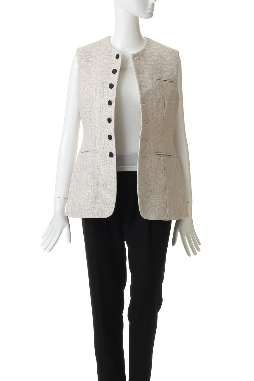 【デパリエ/DEPAREILLE】のスラブツイードジレ 人気、トレンドファッション・服の通販 founy(ファニー) 　ファッション　Fashion　レディースファッション　Fashion for Women　アウター　Coat / Outerwear Collection　レディースジャケット・軽アウター　Jackets　おすすめ　Recommended / Our Picks　シェイプ　Shape, Slim Fit　ジャケット　Jacket, Outerwear　ノースリーブ　Sleeveless, No-Sleeve　フロント　Front, Front Design　ベスト　Vest, Waistcoat　新作・新入荷　New Arrivals / New In　other-7|ID: prp329100004873437 ipo3291000000036349826