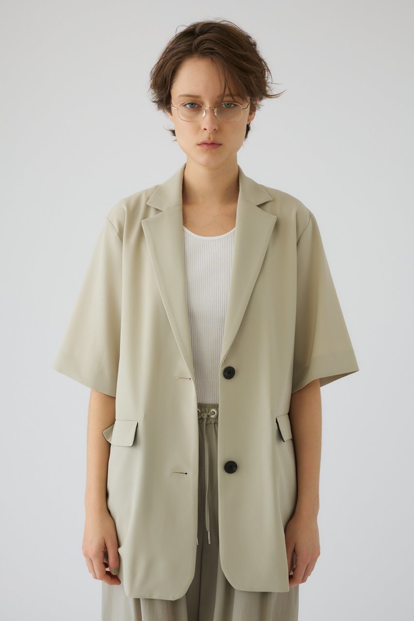 【リムアーク/RIM.ARK】のHidden H/S jacket/ジャケット インテリア・キッズ・メンズ・レディースファッション・服の通販 founy(ファニー) 　ファッション　Fashion　レディースファッション　Fashion for Women　アウター　Coat / Outerwear Collection　レディースジャケット・軽アウター　Jackets　ジャケット　Jacket, Outerwear　ストライプ　Stripe, Striped Pattern　フラップ　Flap, Flap Pocket　ポケット　Pocket, Pocket Detail　夏　Summer　グレージュ|ID: prp329100004873452 ipo3291000000036895084