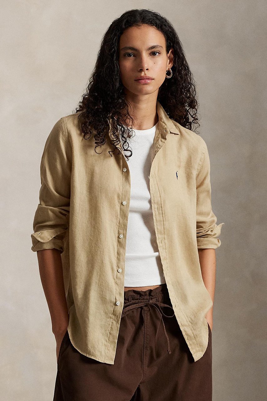 【ラルフローレン/RALPH LAUREN】の【POLO RALPH LAUREN】クラシック フィット リネン シャツ 人気、トレンドファッション・服の通販 founy(ファニー) 　ファッション　Fashion　レディースファッション　Fashion for Women　トップス・カットソー　Cut & Sew Tops　シャツ・ブラウス・オフィスカジュアル　Elegant Blouses & Button-Ups　クラシック　Classic, Timeless Style　ストレート　Straight, Straight Cut　スリーブ　Sleeve, Long Sleeve / Short Sleeve　バランス　Balance, Style Balance　フィット　Fit, Slim Fit　プリーツ　Pleats, Pleated　ボックス　Boxy, Box Shape　ヨーク　Yoke, Yoke Design　リネン　Linen, Linen Fabric　リラックス　Relax, Relaxed Fit　ロング　Long, Long-Length　エレガント 上品　Elegant　夏　Summer　定番　Standard, Basic Item　新作・新入荷　New Arrivals / New In　other-6|ID: prp329100004873463 ipo3291000000036350046